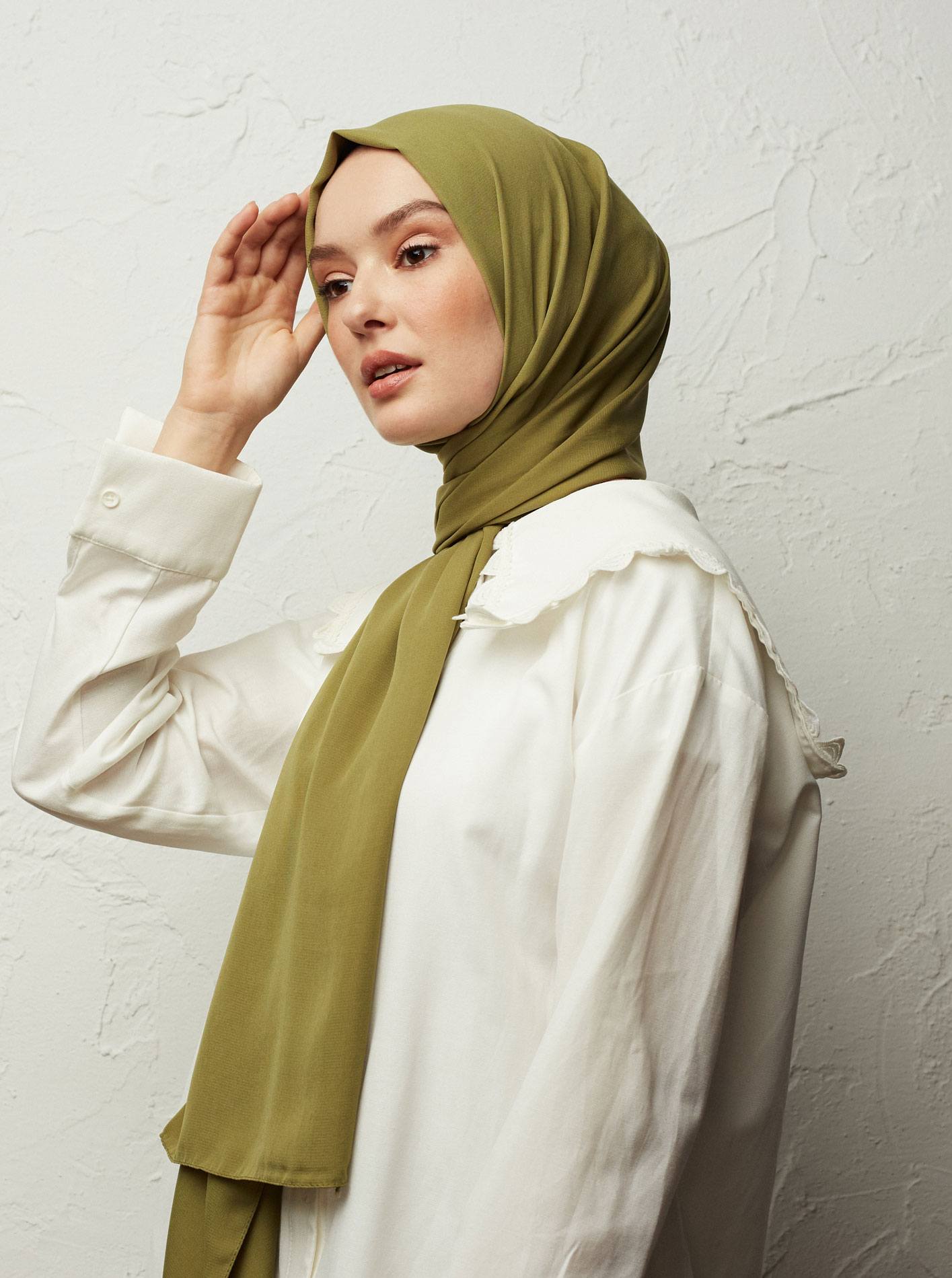 Samuel Levendig thuis Medine Zijde hoofddoek scarves - Elif Boutique